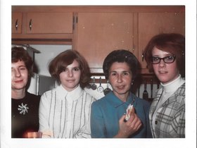 1969 Fay, Marily, Mom, Wendy R at reception.jpg
